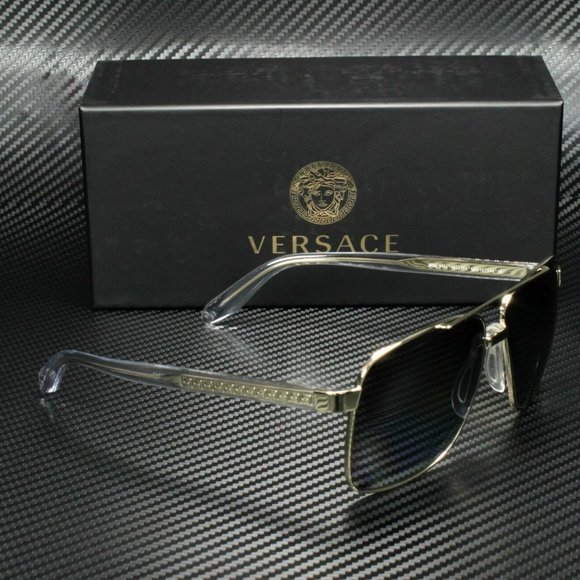 Versace Men's Polarized Gold Sunglasses! New w/ box - Picture 3 of 4